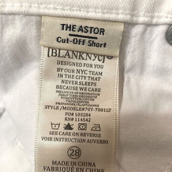 NWT Blank NYC ‘The Astor’ Short Size 28 - Picture 7 of 13
